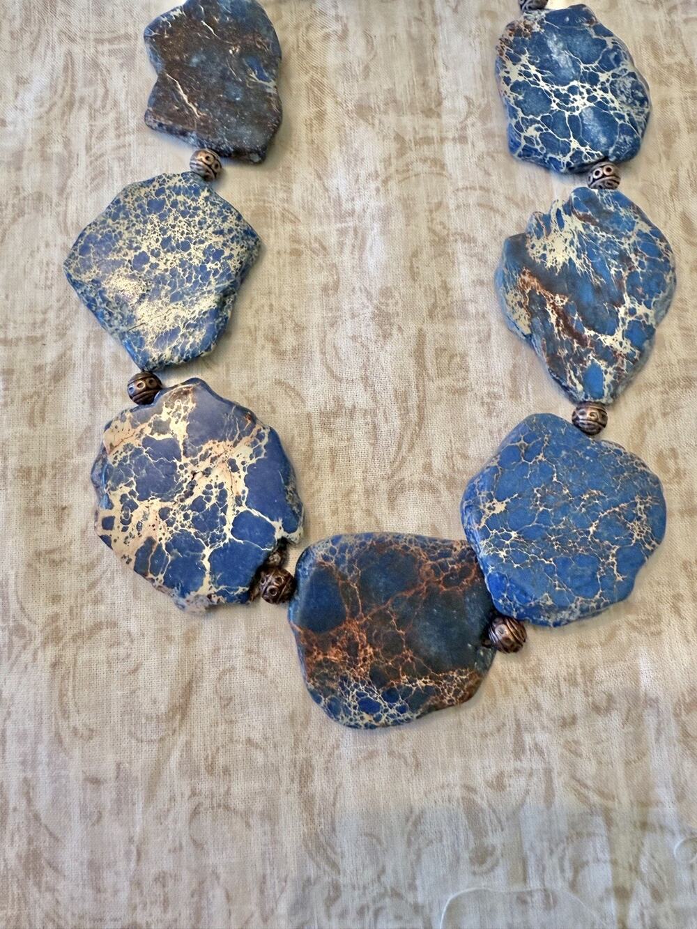 Stunning Impression Jasper Statement Necklace